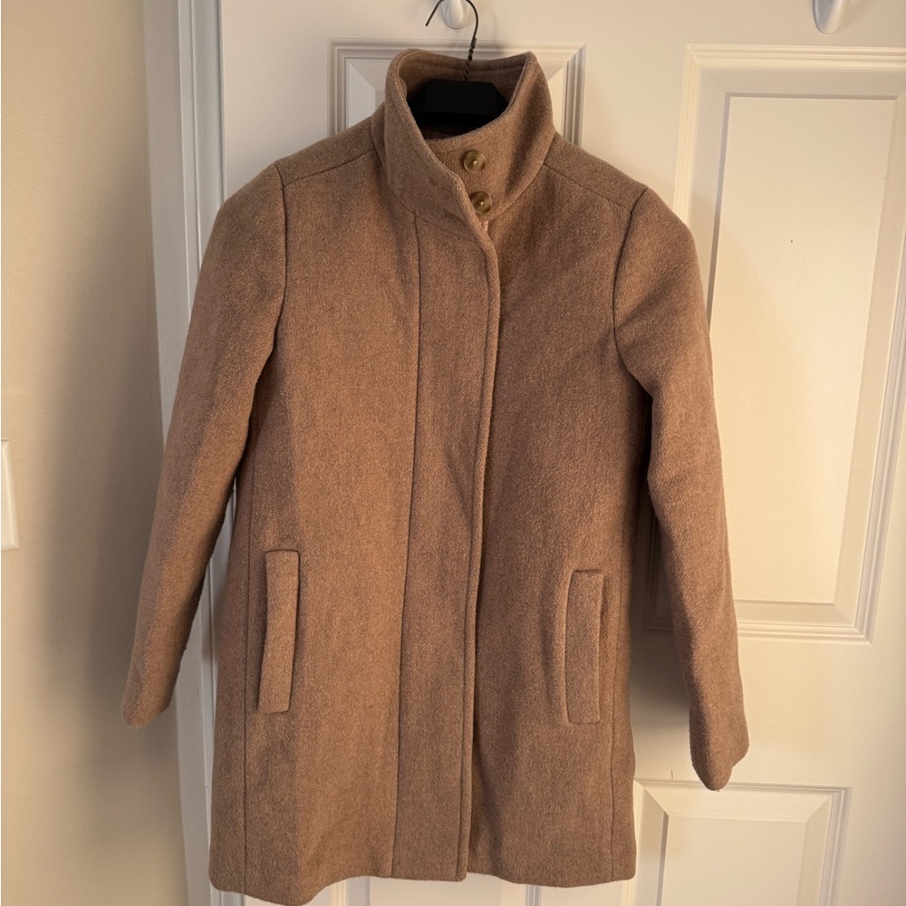 J. Crew Camel Wool Blend Coat